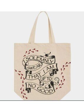 Harry Potter "I Solemnly Swear That I Am Up To No Good" Canvas Tote Bag